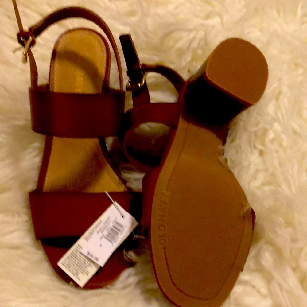 new Old Navy with tag size 6, summer sandals with 2 inch heels